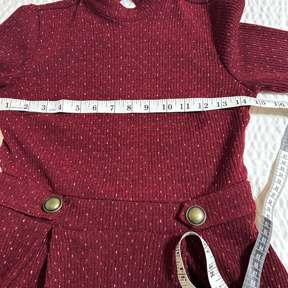 ModCloth Elegant Burgundy confetti  Dress.Like New Condition. - Picture 3 of 10